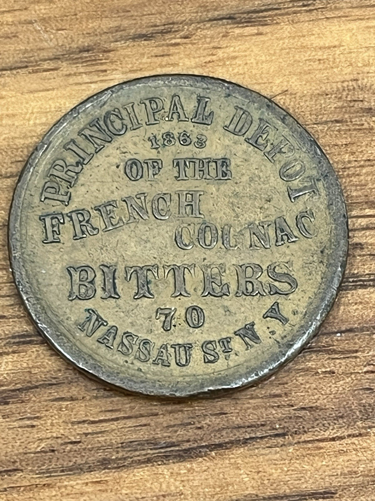 1863 NY S.Steinfeld 630Bu-3a Civil War Token RARE - LCC-12979