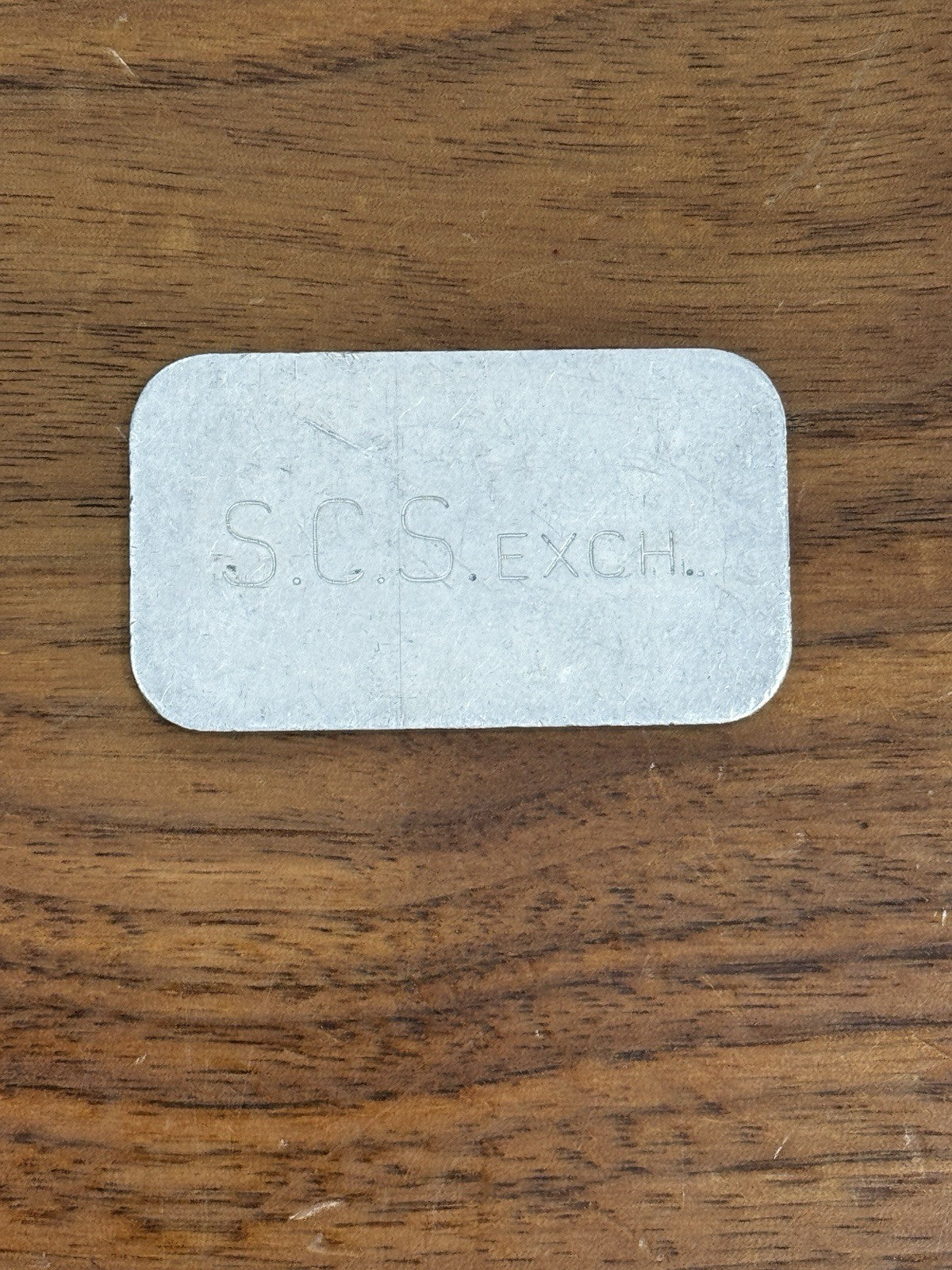 RARE! 1 oz Silver Bar SCS Exchange Vintage Bullion Bar Nice!
