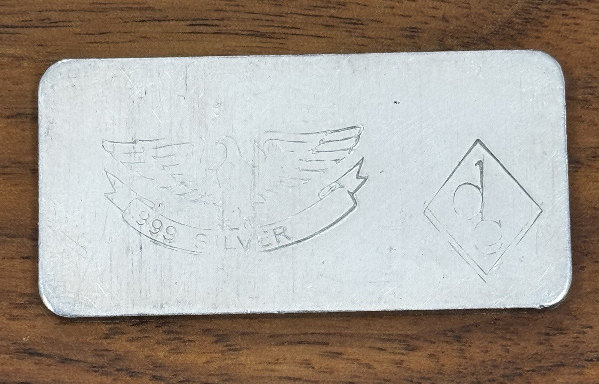 W.H. Foster / Deak & Co Extremely RARE 1 oz Silver Bar