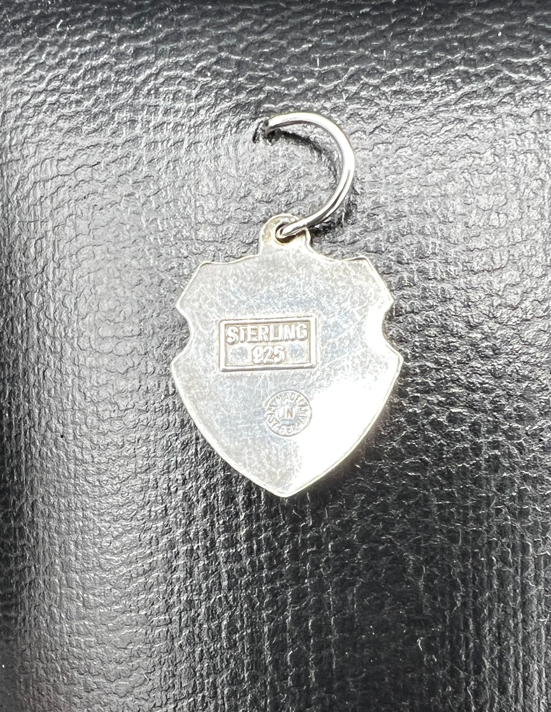 Vintage Sterling Silver Enameled Charm | Wisconsin Travel Shield
