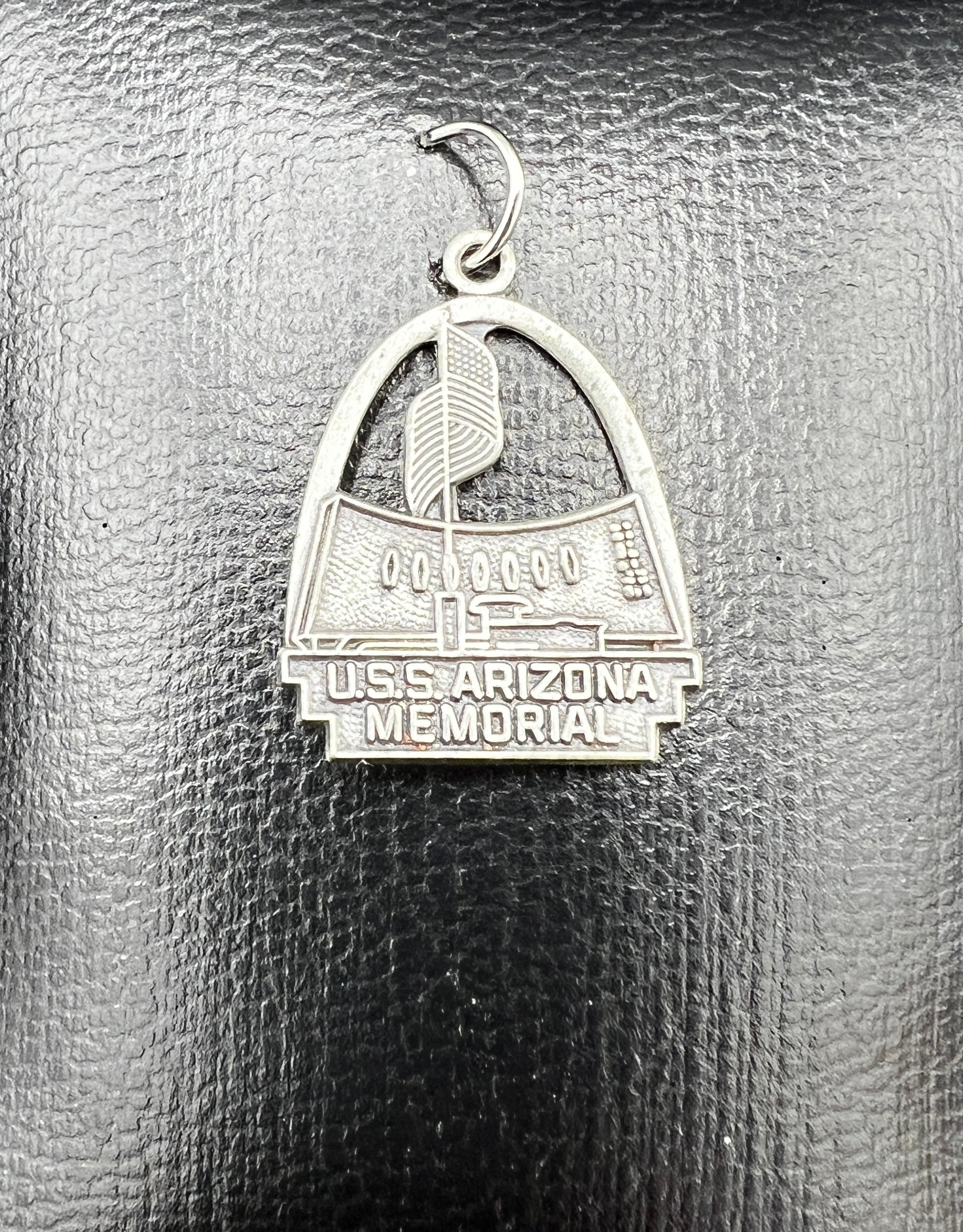 Vintage Sterling Silver Charm | USS Arizona Memorial | Hawaii| Fort Inc.