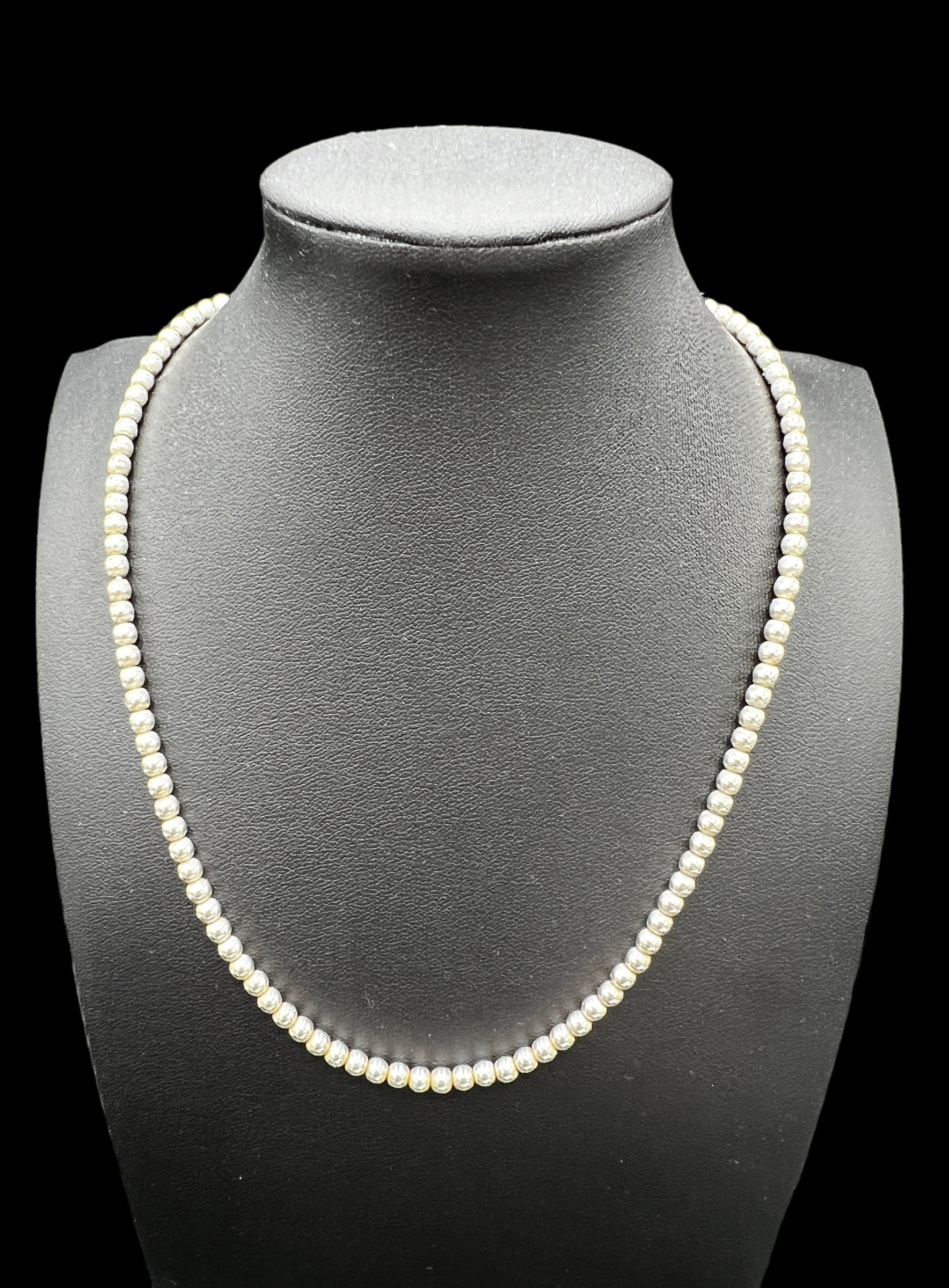 Miabella Sterling Silver Ball Necklace | 18” | 4mm Beads