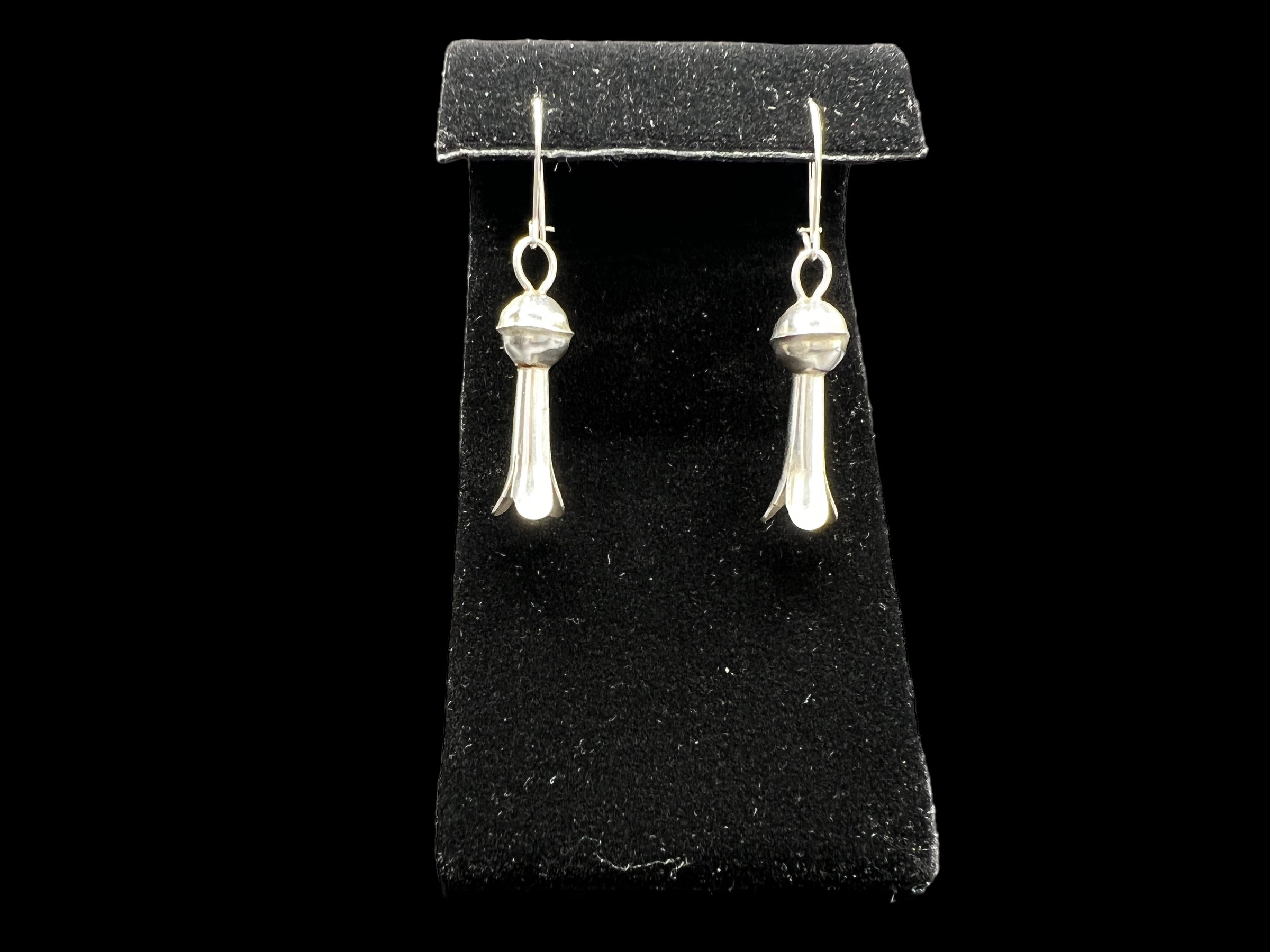Old Pawn Sterling Silver Squash Blossom Earrings