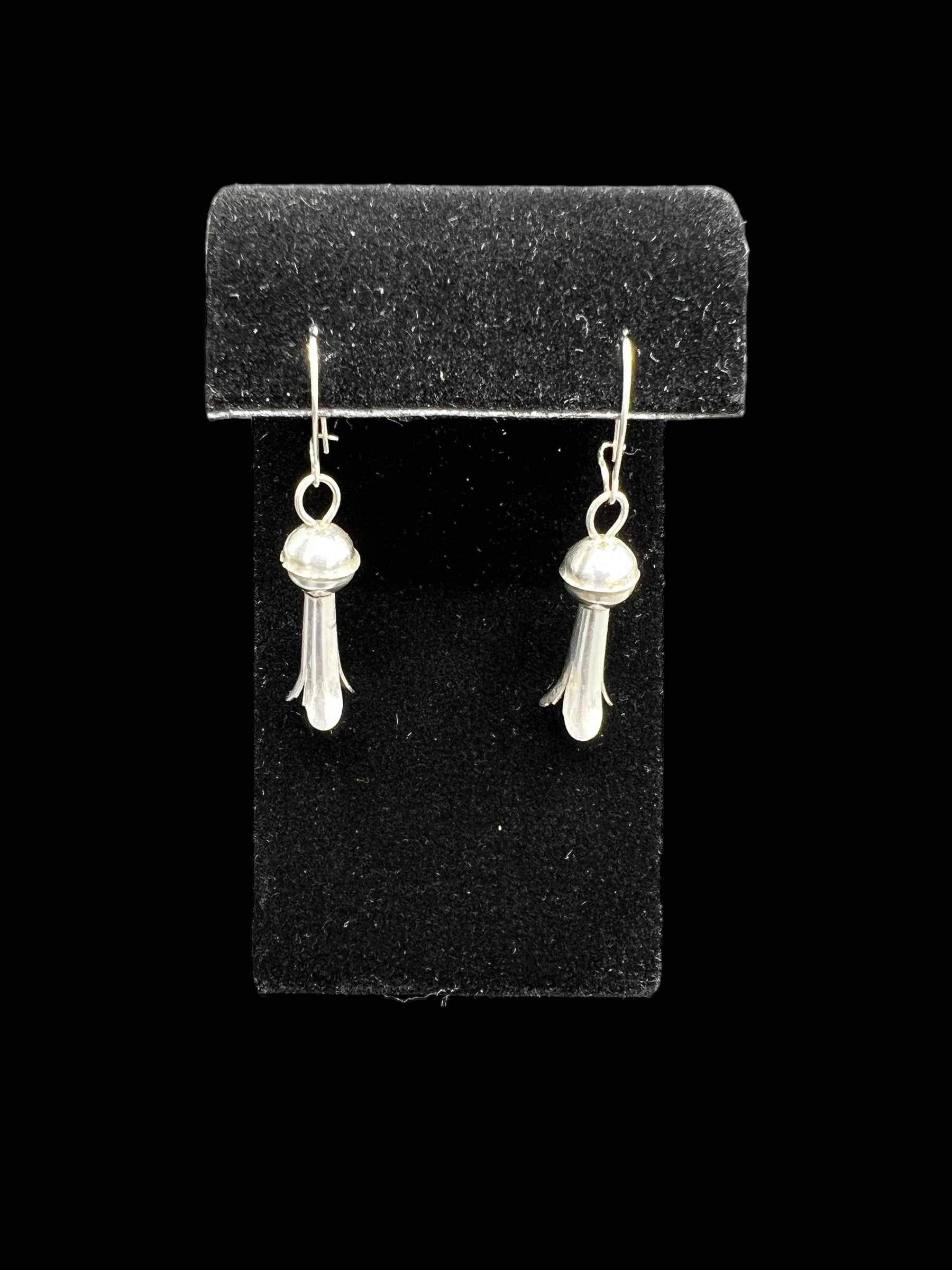 Old Pawn Sterling Silver Squash Blossom Earrings