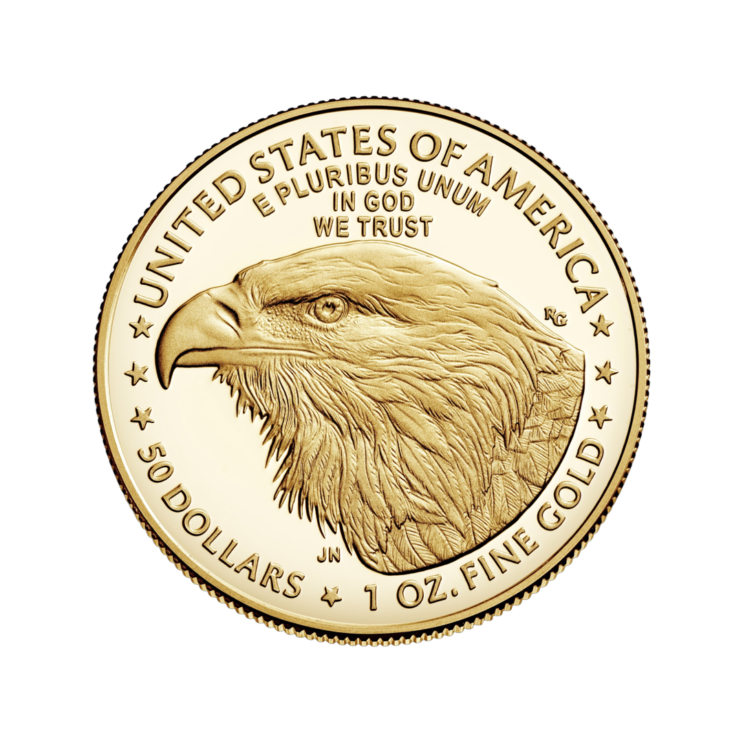 back of 1oz American gold eagle