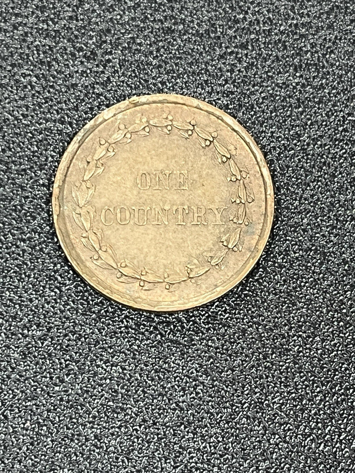 Civil War Patriotic Token REMEMBRANCE of 1863 ONE COUNTRY 244/291a