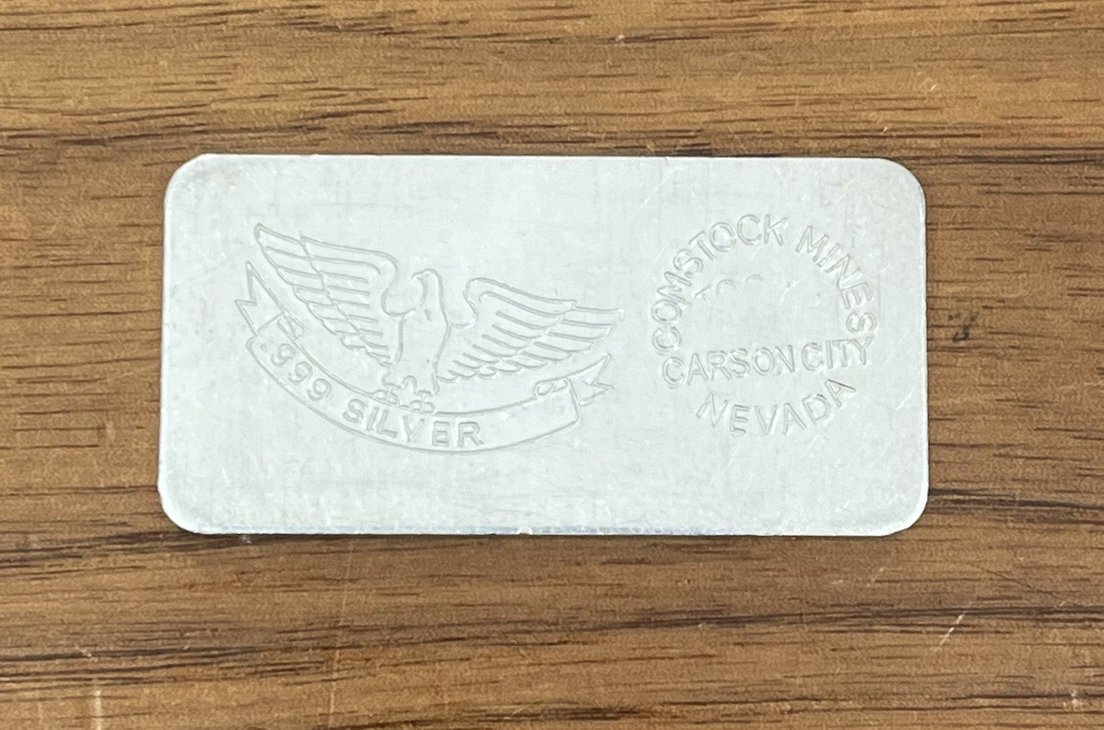 W.H. Foster Comstock Mines Carson City Extremely RARE 1 oz Silver Bar
