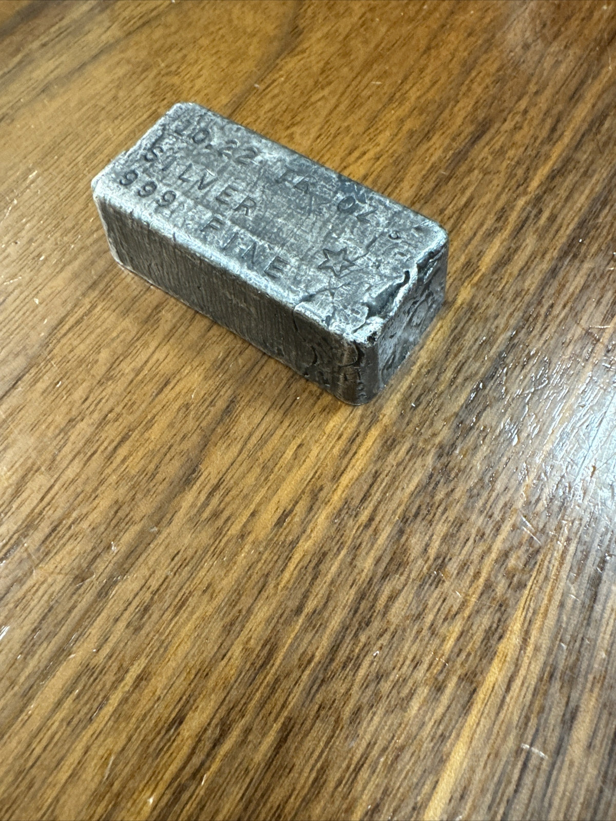 10.22 Troy Oz Silver Bar With Star Mint Mark