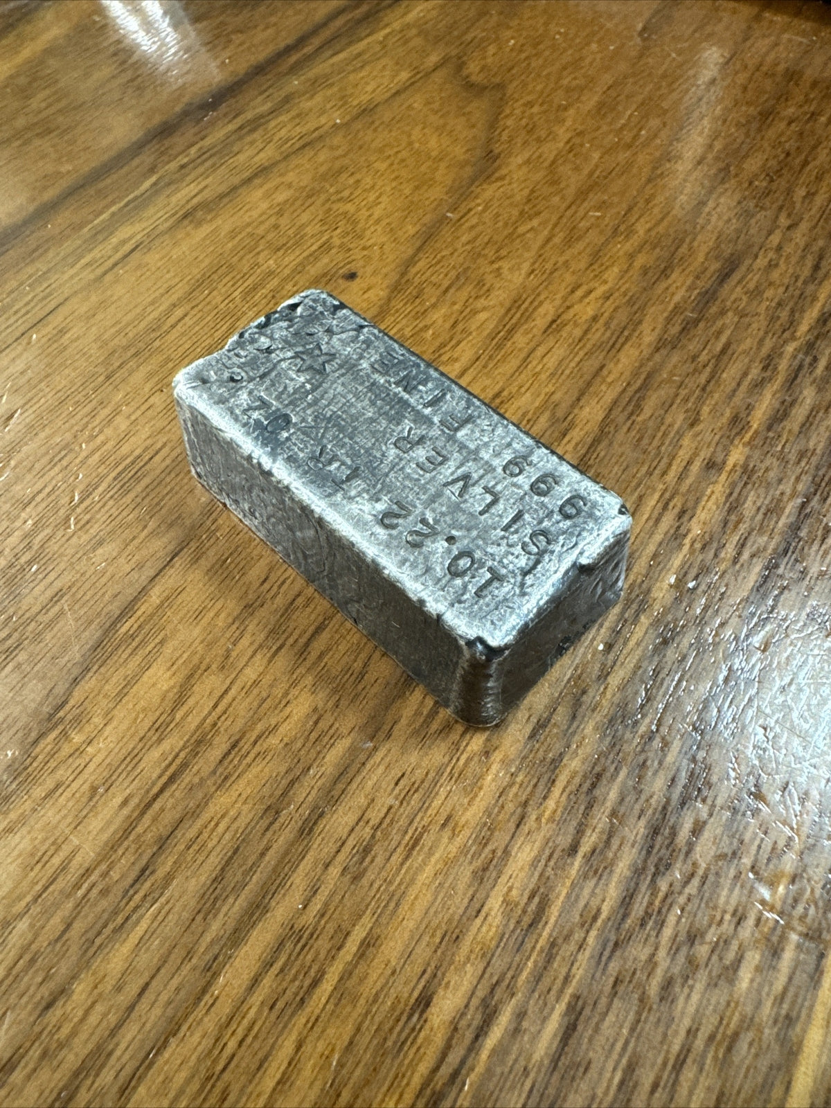 10.22 Troy Oz Silver Bar With Star Mint Mark