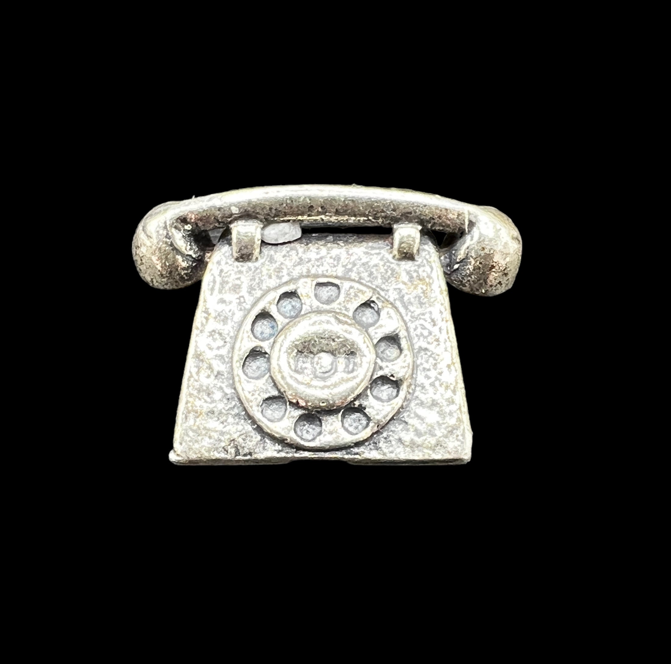 Vintage Sterling Silver Charm | Rotary Phone | Danecraft