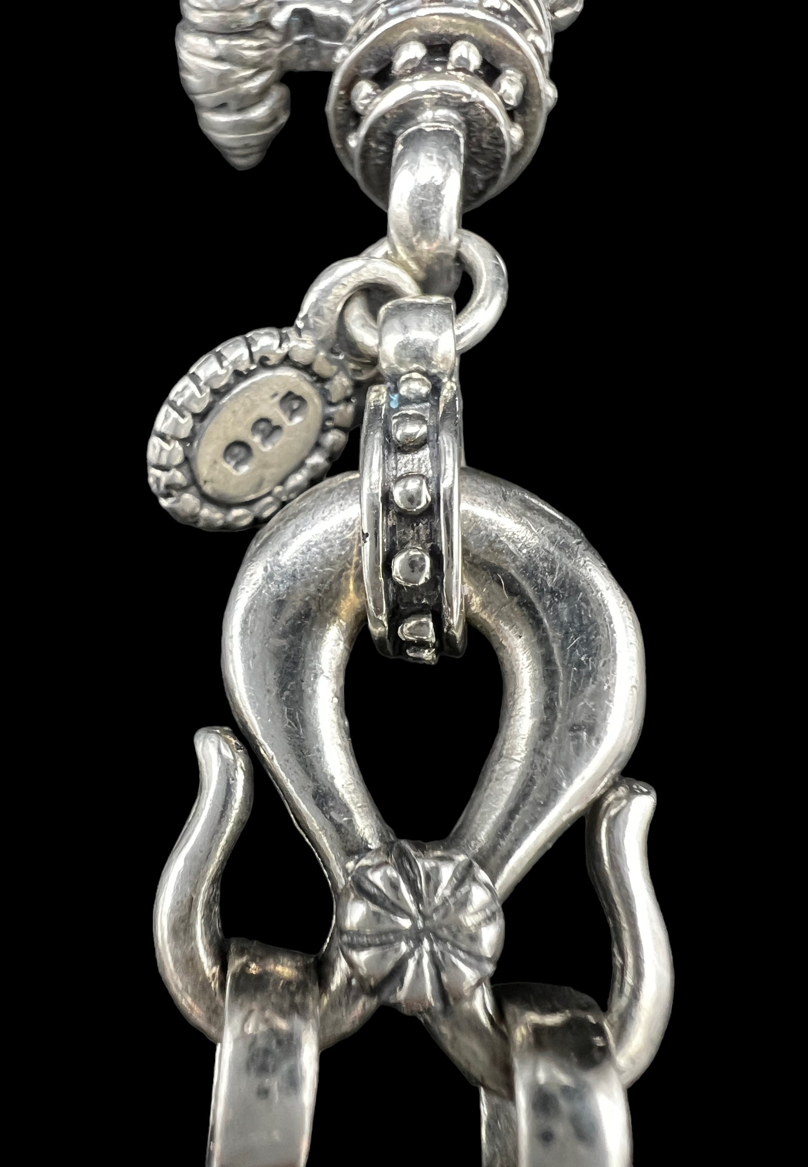 Sterling Silver Keychain/Purse Charm | Signed BC Bowman Originals